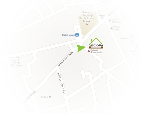 Adresse de DECOPA sur Google Maps